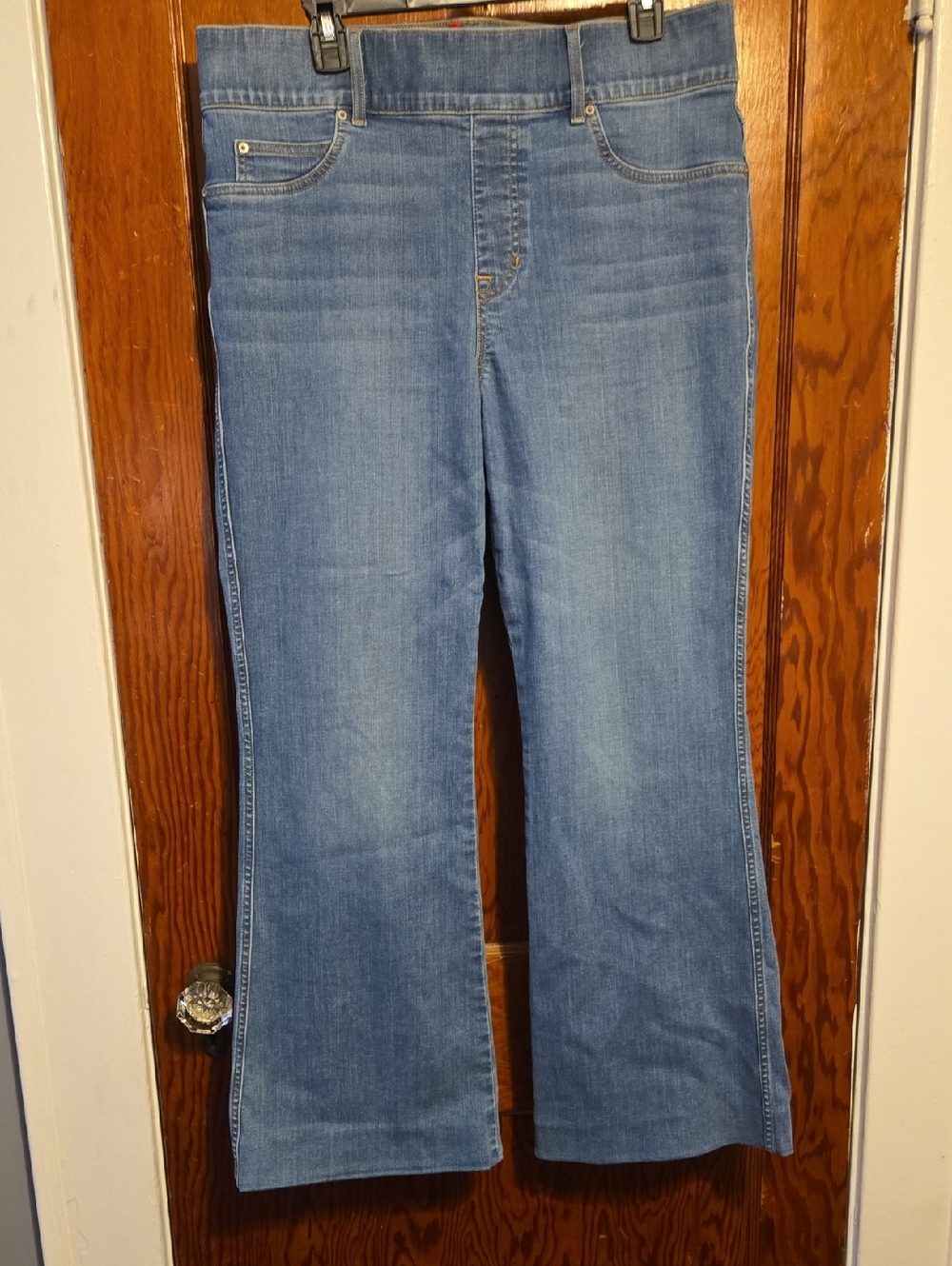 SPANX Light Blue Flare Jeans - Preowned- Size 1X